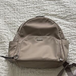 kate spade beige nylon backpack